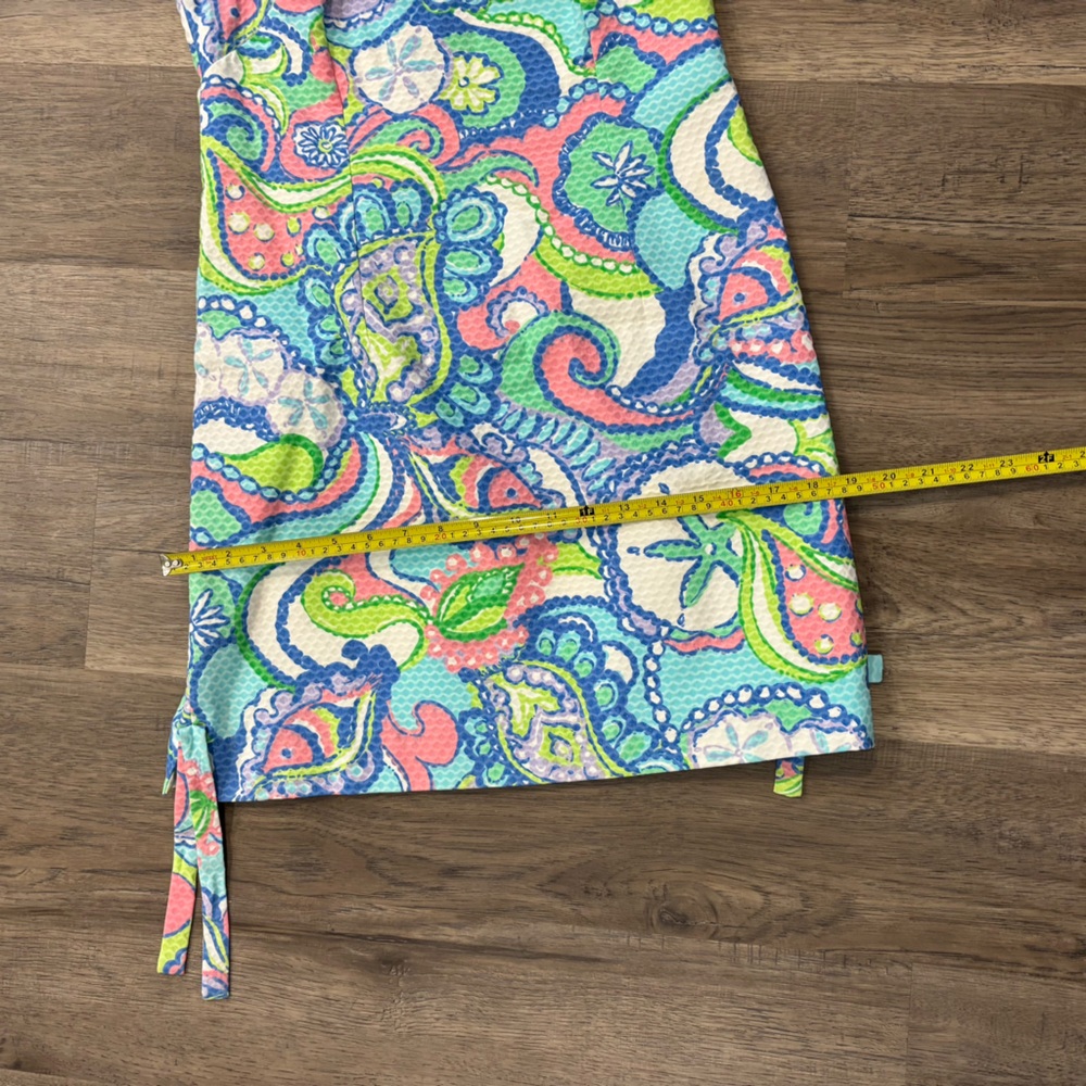 Lilly Pulitzer Delia Shift Dress Size 4 Multicolor Paisley, mini dress vacation - Picture 7 of 11